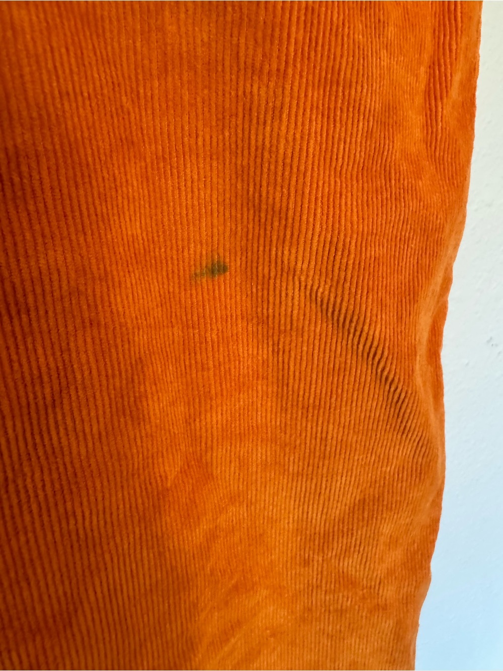 Lucy & Yak Organic Cotton Corduroy Dungarees Overalls Orange Size 14 US - Picture 12 of 12
